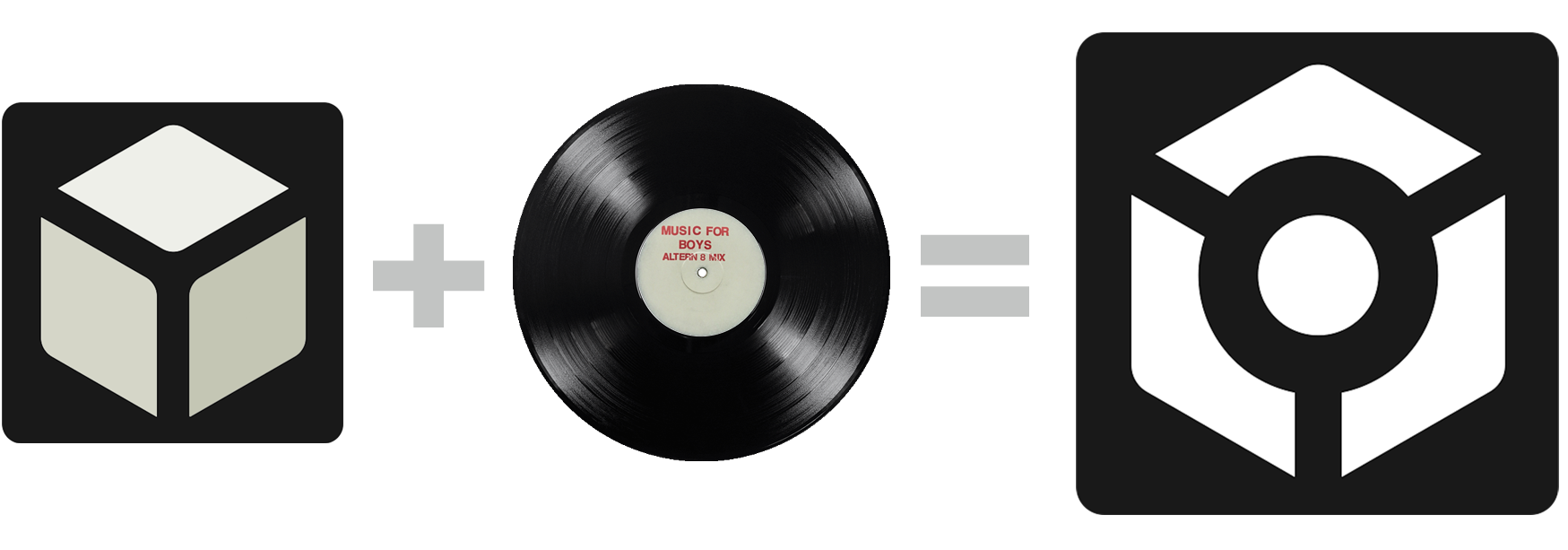 Rekordbox icon, see it's a box with a record in it